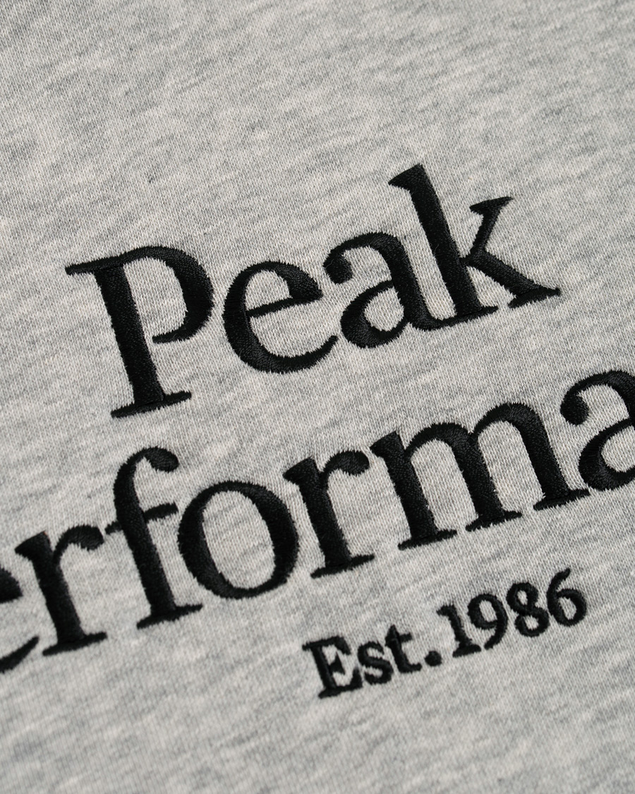 Herre | Trøjer | Peak Performance | Original Logo Hoodie Medium Grey Heather