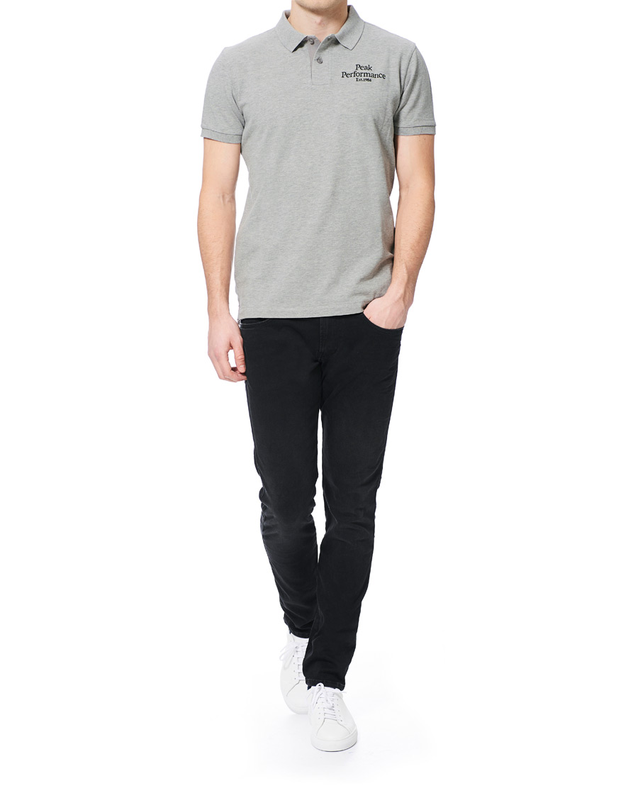 Herre | Polotrøjer | Peak Performance | Original Logo Polo Medium Grey Heather