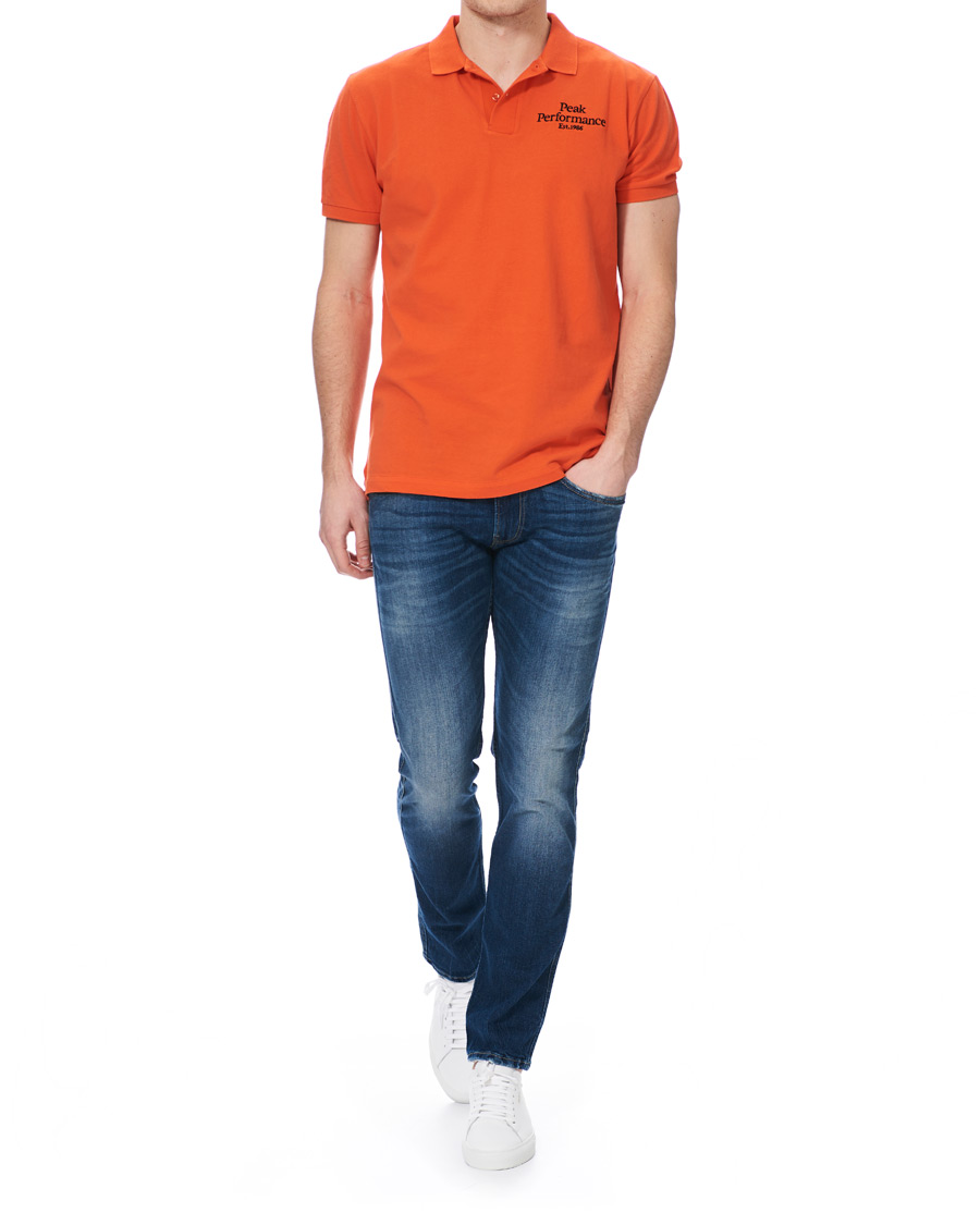 Herre | Polotrøjer | Peak Performance | Original Logo Polo Orange