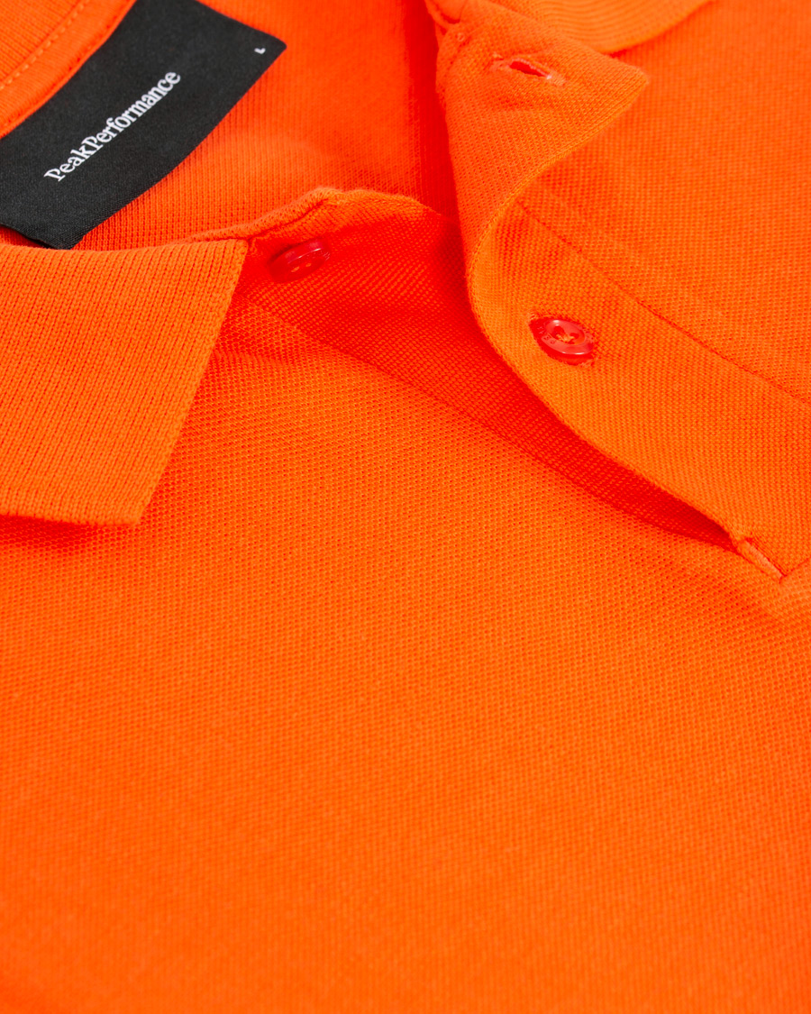 Herre | Polotrøjer | Peak Performance | Original Logo Polo Orange