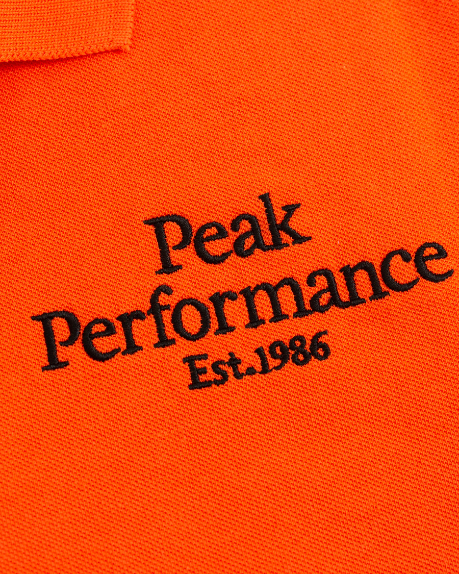 Herre | Polotrøjer | Peak Performance | Original Logo Polo Orange