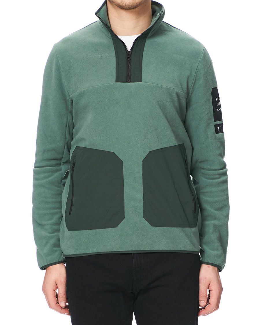 Herre | Trøjer | Peak Performance | Tech Fleece Half Zip Green
