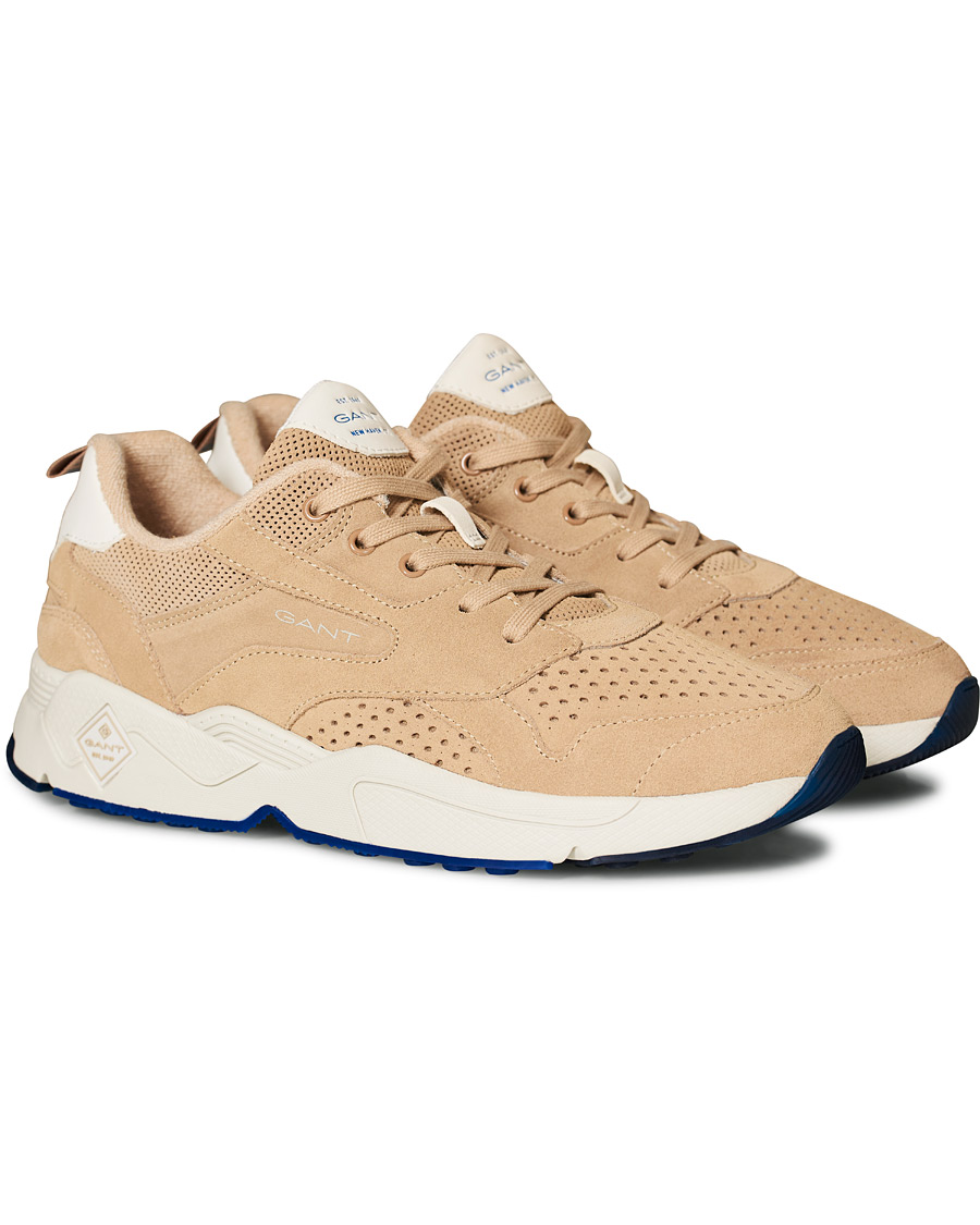 Herre | GANT Nicewill Perforated Sneaker Sand Suede | GANT | Nicewill Perforated Sneaker Sand Suede