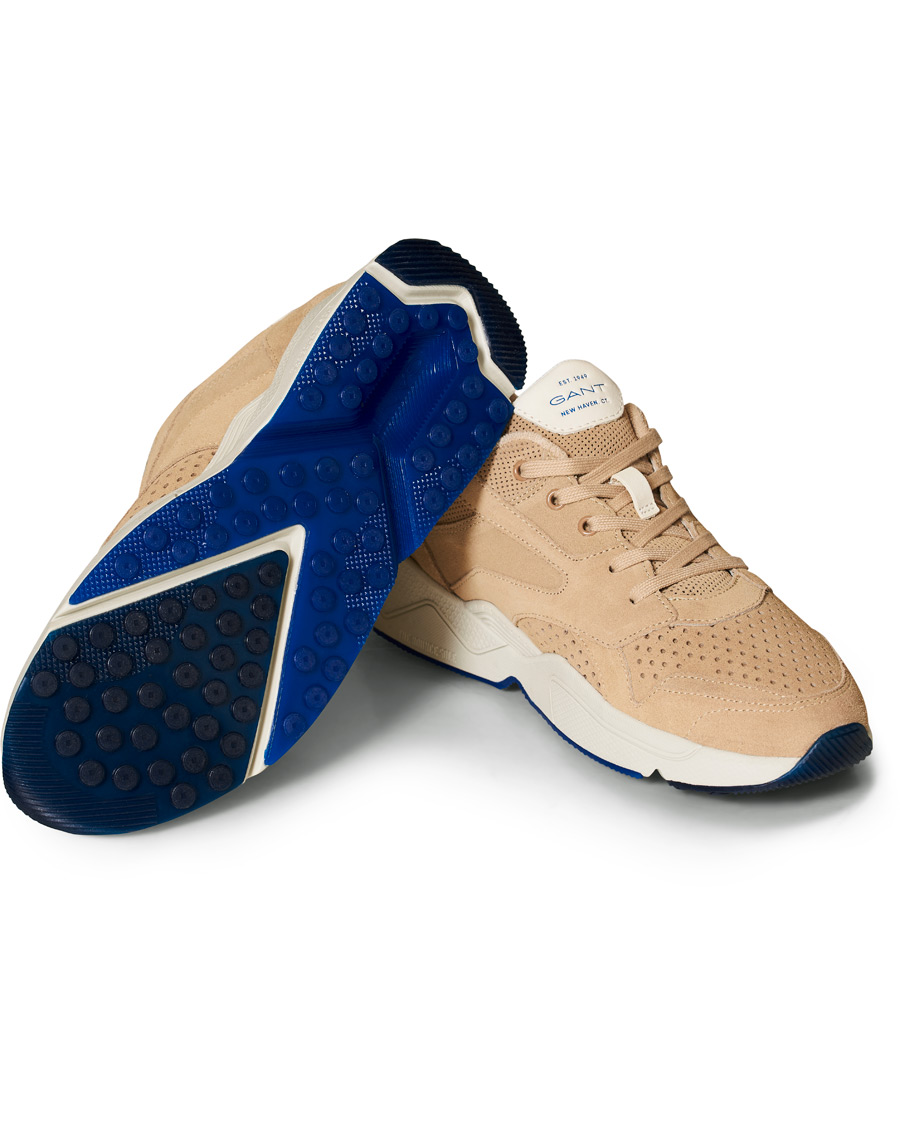 Herre | GANT Nicewill Perforated Sneaker Sand Suede | GANT | Nicewill Perforated Sneaker Sand Suede