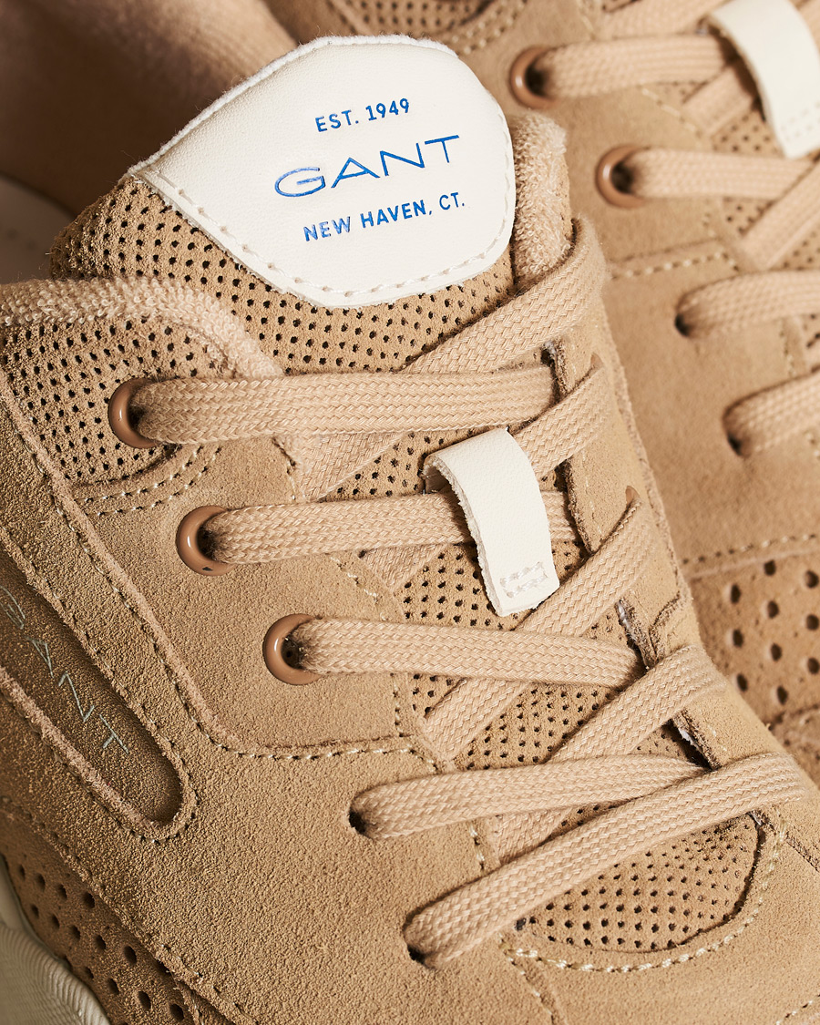 Herre | GANT Nicewill Perforated Sneaker Sand Suede | GANT | Nicewill Perforated Sneaker Sand Suede