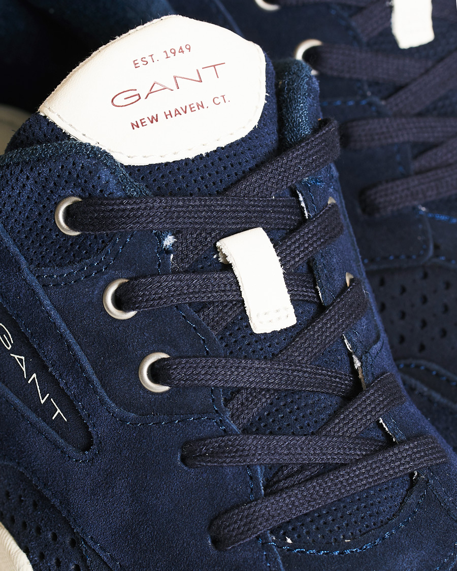 Herre | GANT Nicewill Perforated Sneaker Navy Suede | GANT | Nicewill Perforated Sneaker Navy Suede