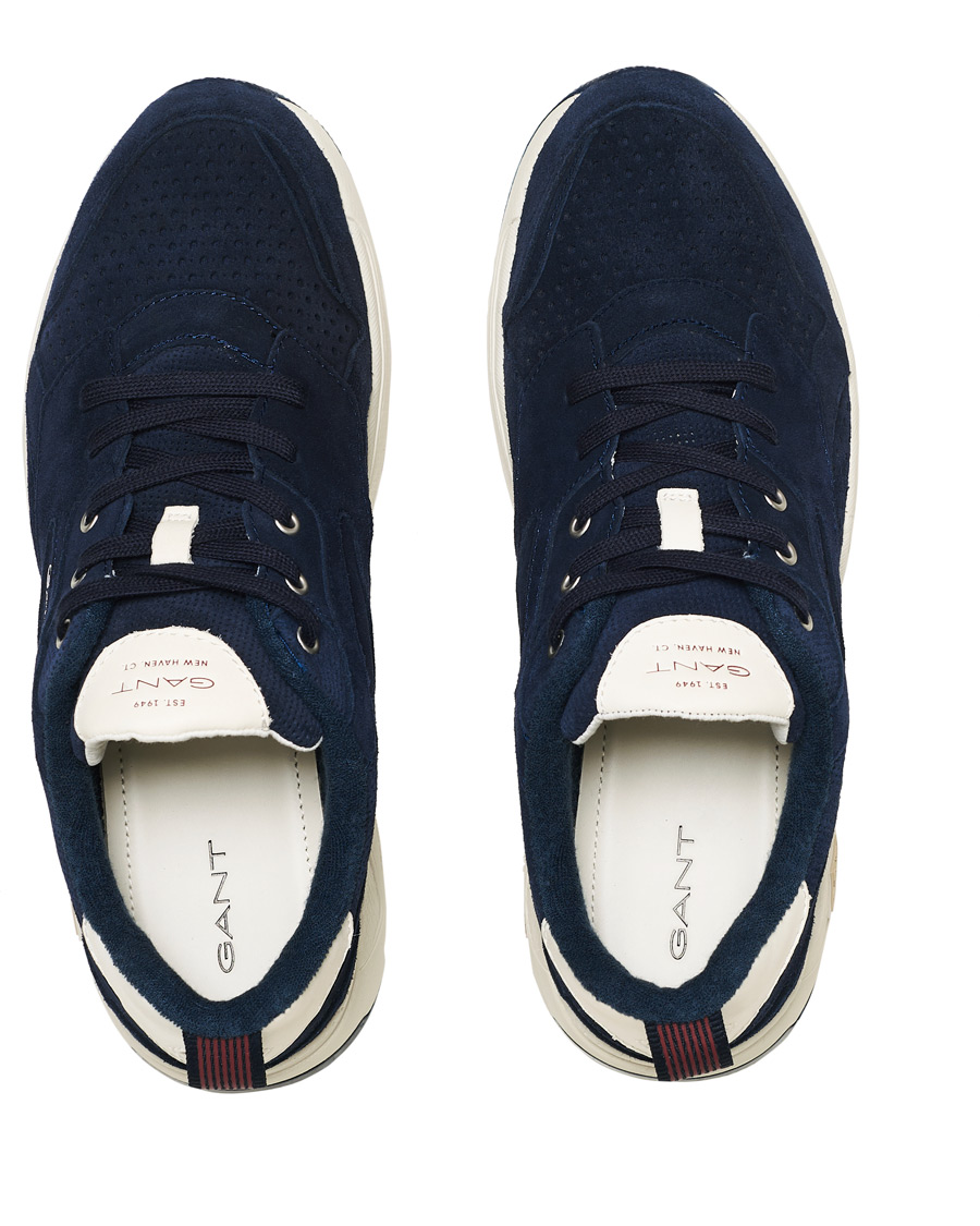 Herre | GANT Nicewill Perforated Sneaker Navy Suede | GANT | Nicewill Perforated Sneaker Navy Suede