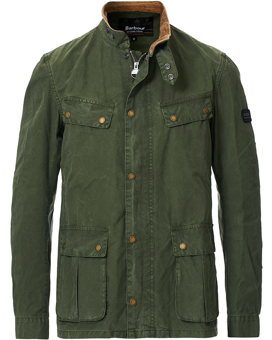 Herre | Jakker | Barbour International | Summer Wash Duke Casual Jacket Racing Green