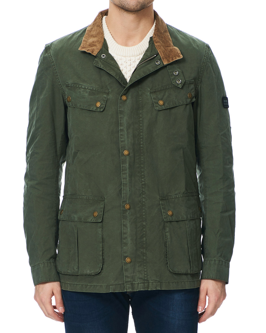 Herre | Jakker | Barbour International | Summer Wash Duke Casual Jacket Racing Green