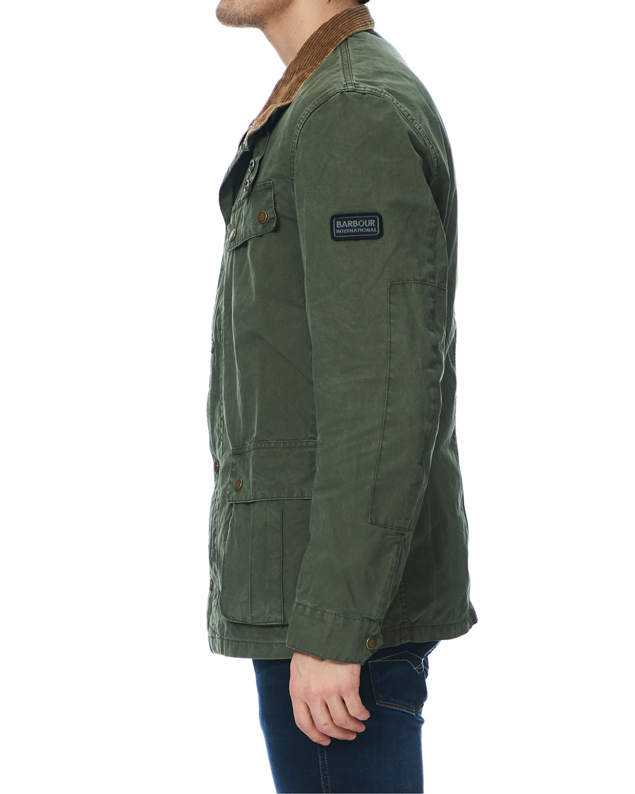 Herre | Jakker | Barbour International | Summer Wash Duke Casual Jacket Racing Green