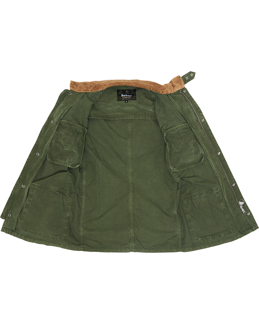 Herre | Jakker | Barbour International | Summer Wash Duke Casual Jacket Racing Green