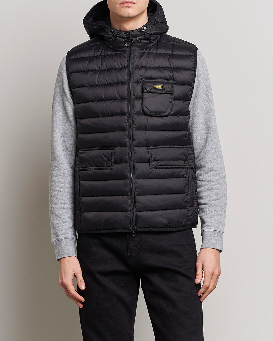 Herre | Klassiske jakker | Barbour International | Ouston Hooded Gilet Black