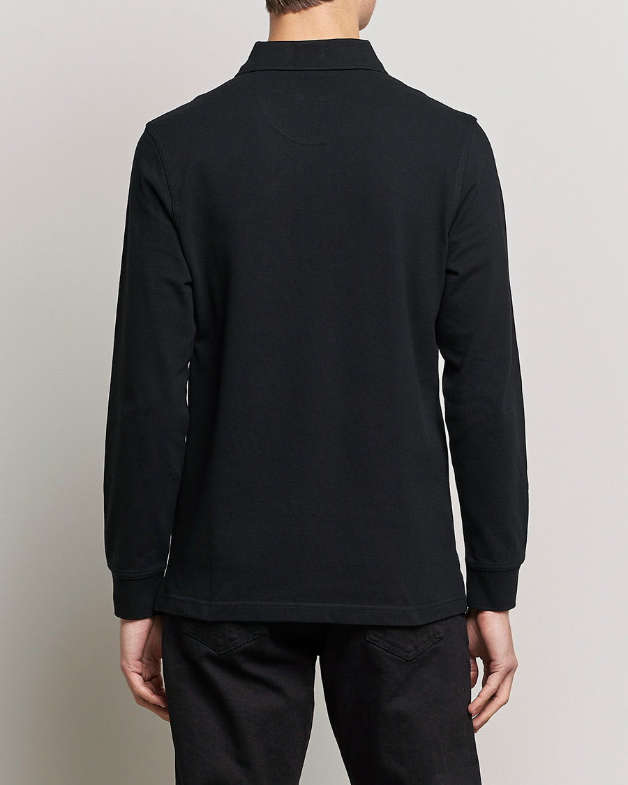 Herre | Trøjer | Barbour International | Essential Long Sleeve Polo Black