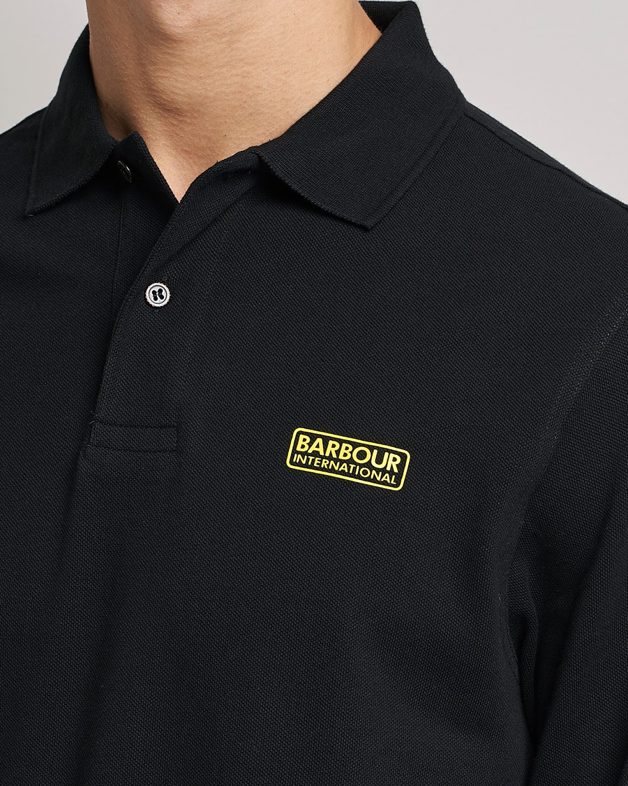 Herre | Trøjer | Barbour International | Essential Long Sleeve Polo Black