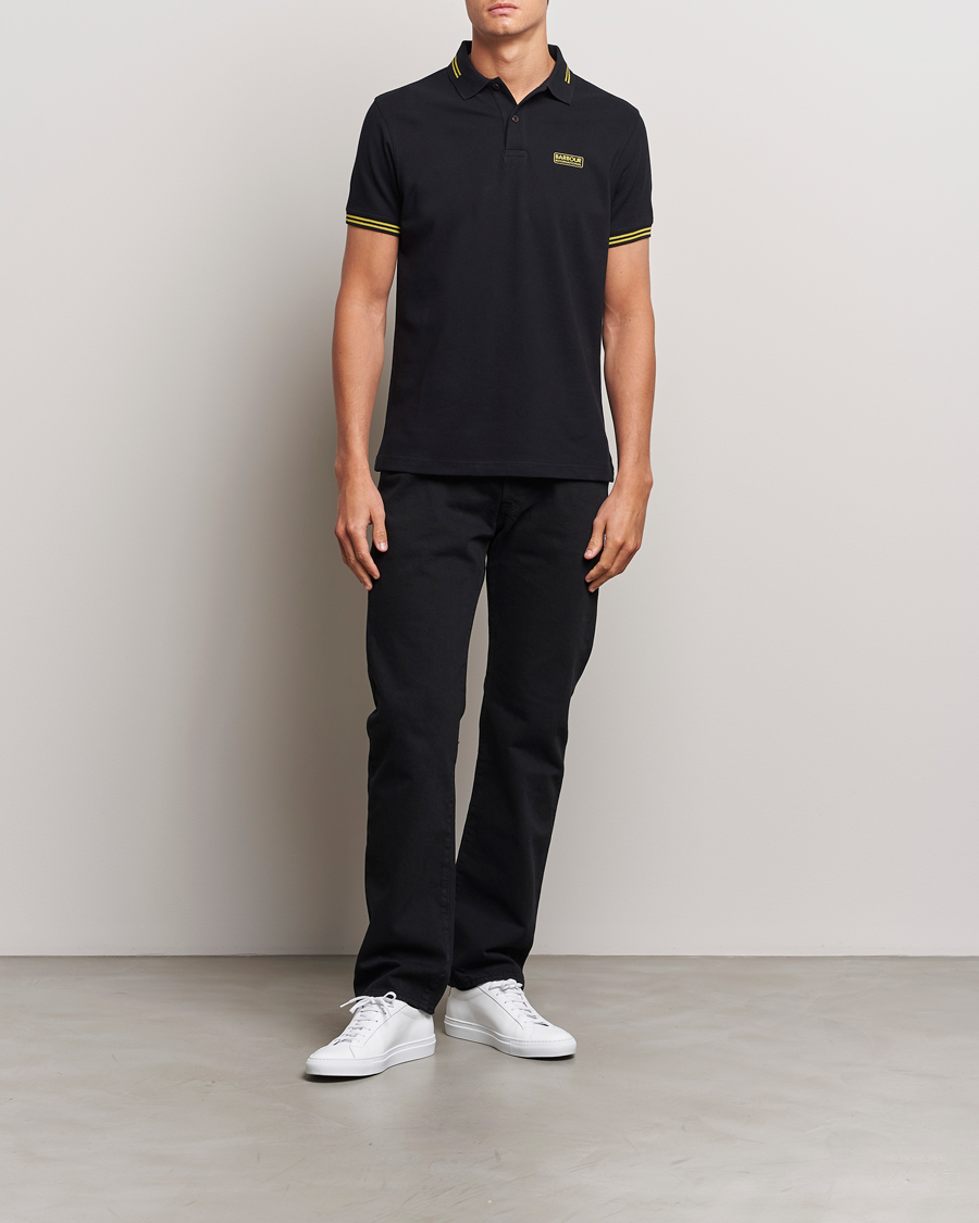 Herre | Polotrøjer | Barbour International | Essential Tipped Polo Black