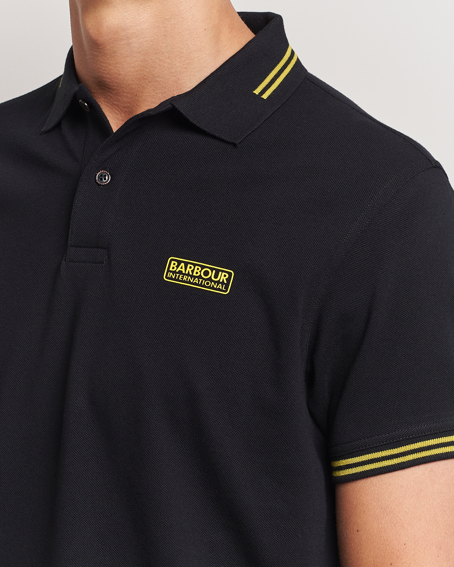 Herre | Polotrøjer | Barbour International | Essential Tipped Polo Black
