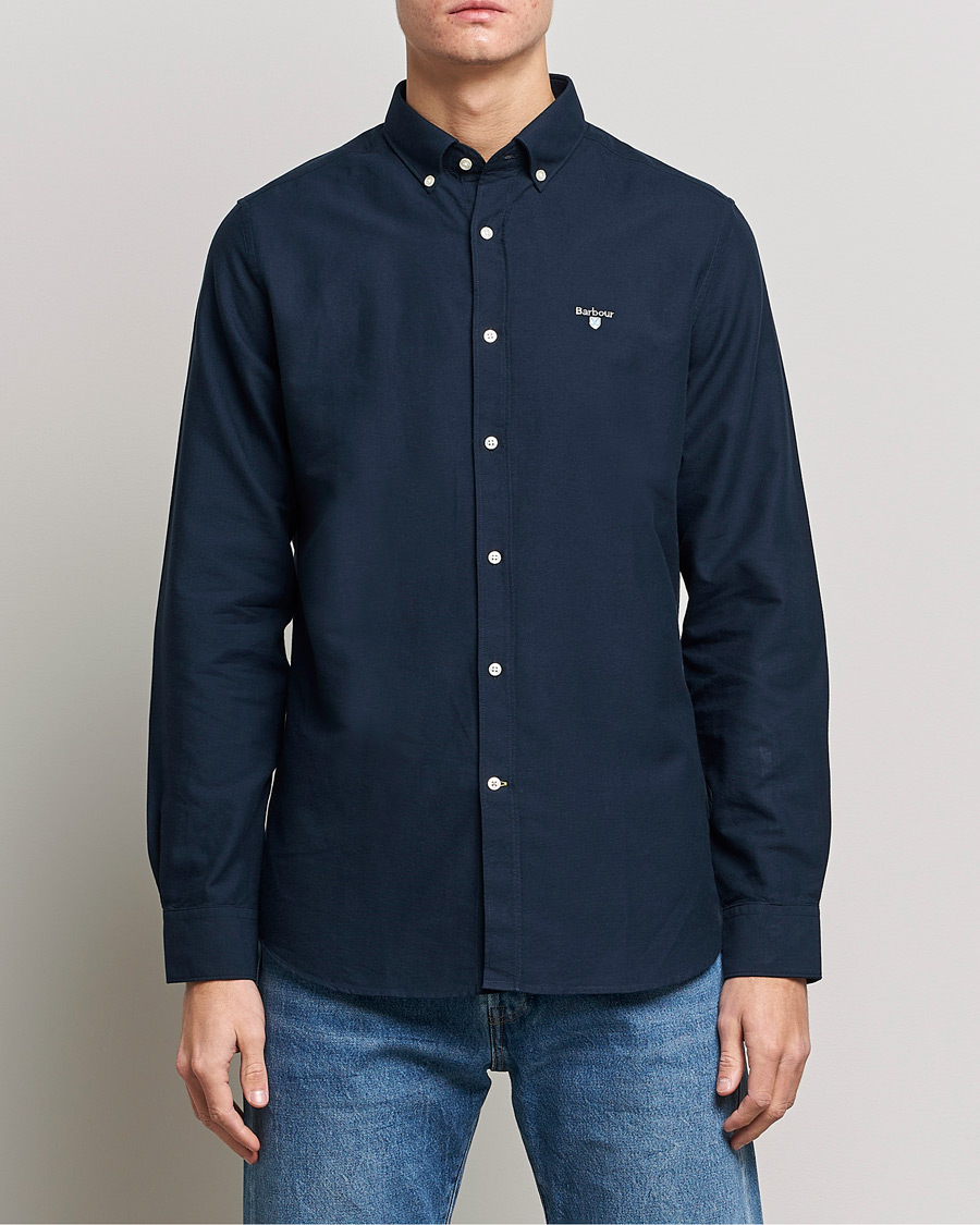 Herre | Barbour | Barbour Lifestyle | Tailored Fit Oxford 3 Shirt Navy