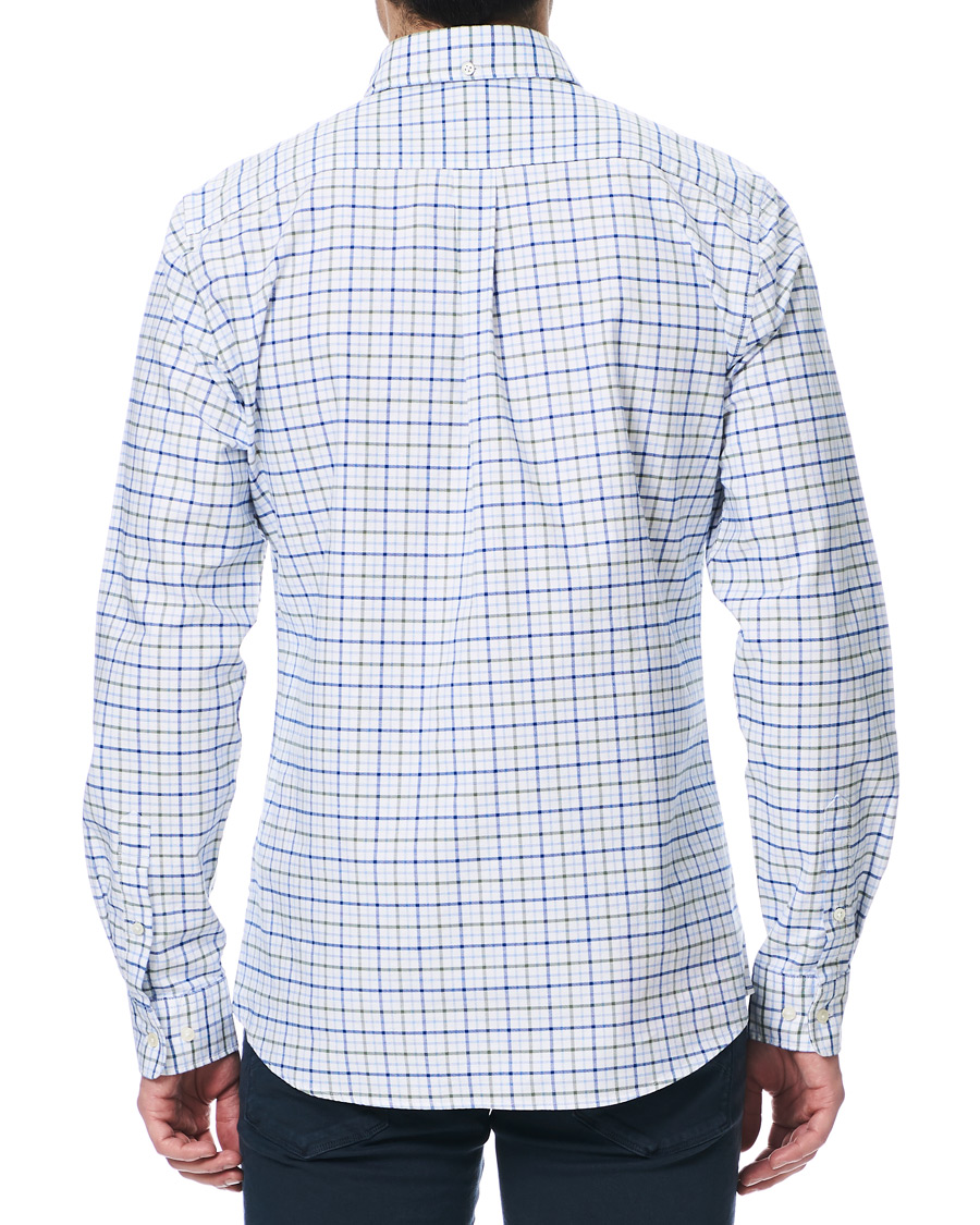 Herre | Skjorter | Barbour Lifestyle | Tailored Fit Check 17 Shirt White/Olive