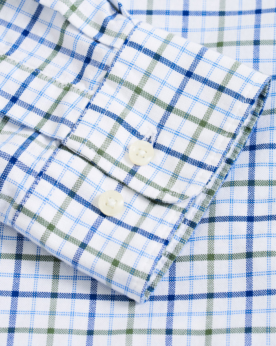 Herre | Skjorter | Barbour Lifestyle | Tailored Fit Check 17 Shirt White/Olive