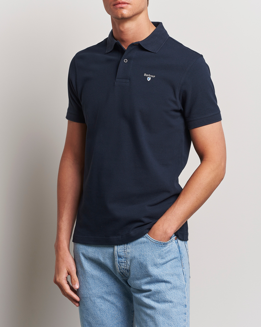 Herre | Kortærmede polotrøjer | Barbour Lifestyle | Sports Polo New Navy