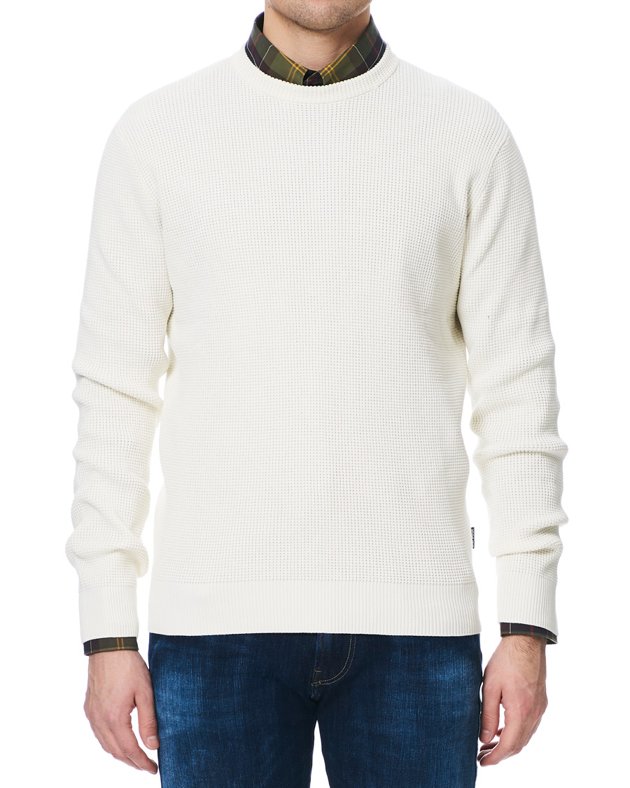 Herre | | Barbour Lifestyle | Fjord Crew Neck Ecru