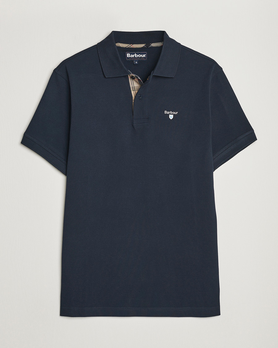 Herre | Polotrøjer | Barbour Lifestyle | Tartan Pique Polo Navy
