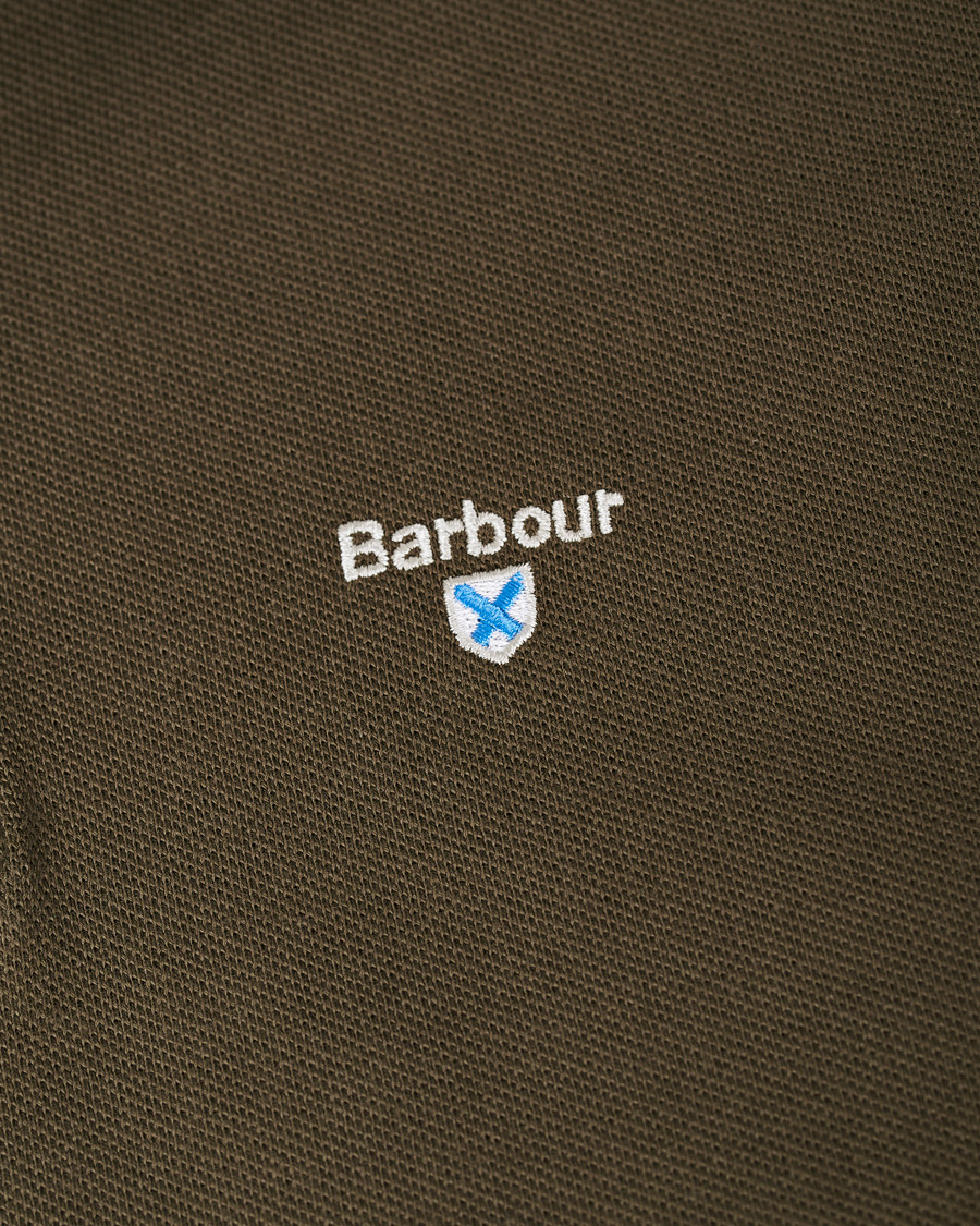 Herre | Polotrøjer | Barbour Lifestyle | Tartan Pique Polo Dark Olive