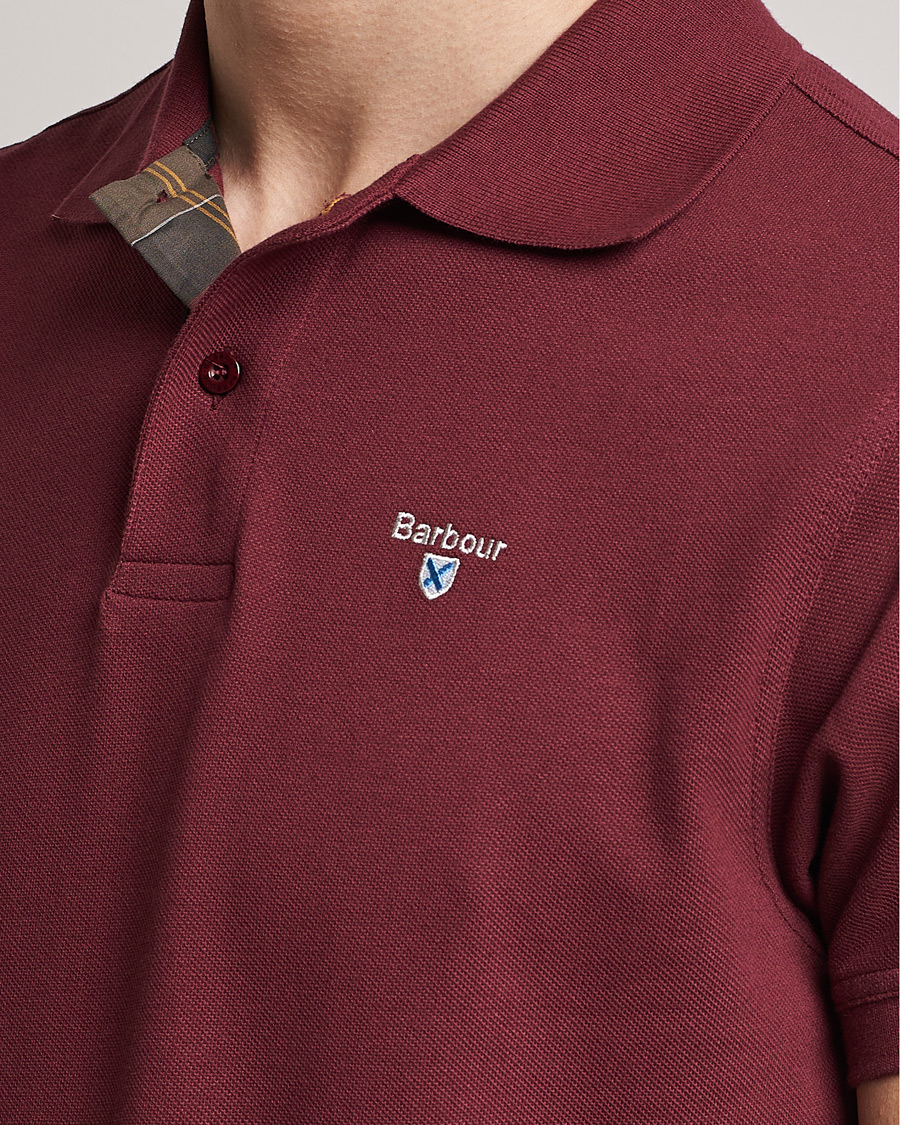 Herre | Polotrøjer | Barbour Lifestyle | Tartan Pique Polo Ruby