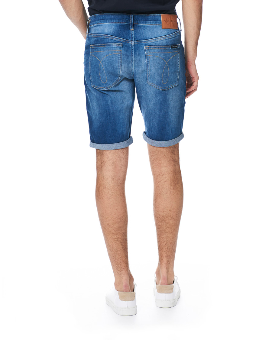 Herre | Shorts | Calvin Klein Jeans | Regular Fit Shorts Mid Blue