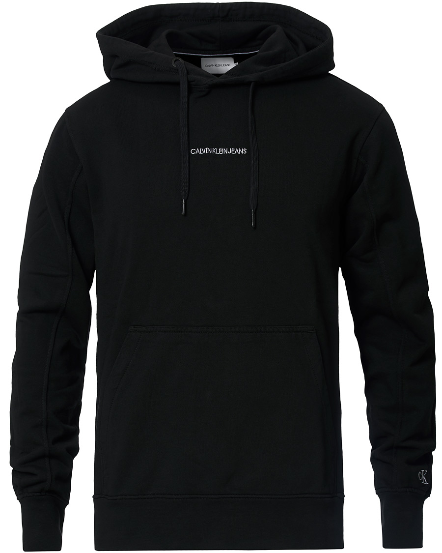 Herre | Trøjer | Calvin Klein Jeans | Instit Chest Logo Hoodie Black