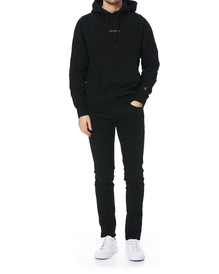Herre | Trøjer | Calvin Klein Jeans | Instit Chest Logo Hoodie Black