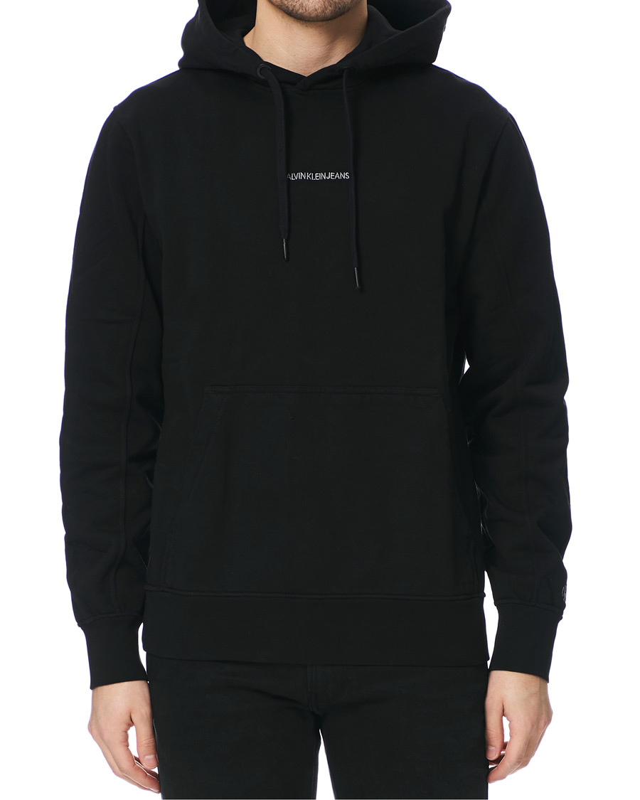 Herre | Trøjer | Calvin Klein Jeans | Instit Chest Logo Hoodie Black