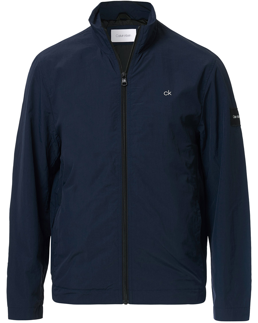 Herre | Jakker | Calvin Klein | Crinkle Nylon Blouson Jacket Navy