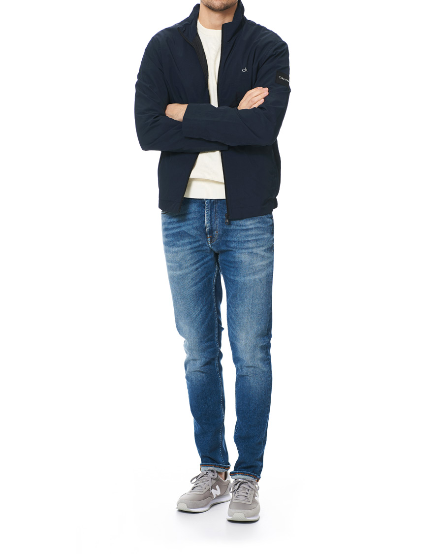 Herre | Jakker | Calvin Klein | Crinkle Nylon Blouson Jacket Navy