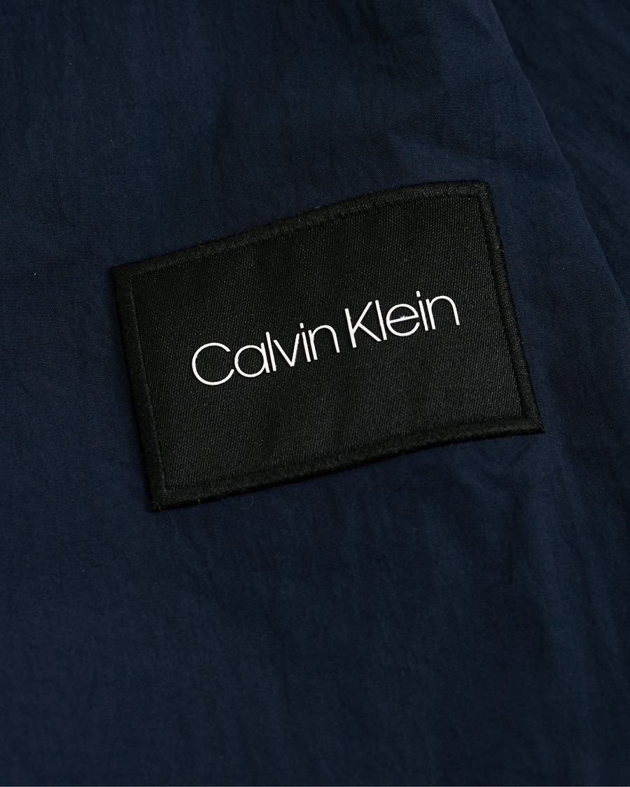 Herre | Jakker | Calvin Klein | Crinkle Nylon Blouson Jacket Navy