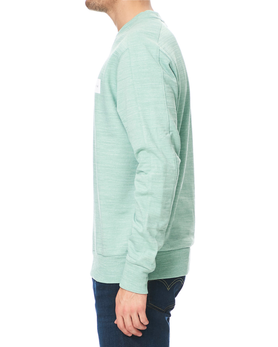 Herre | Trøjer | Calvin Klein | Mouline Chest Logo Crew Neck Sweatshirt Granite Green
