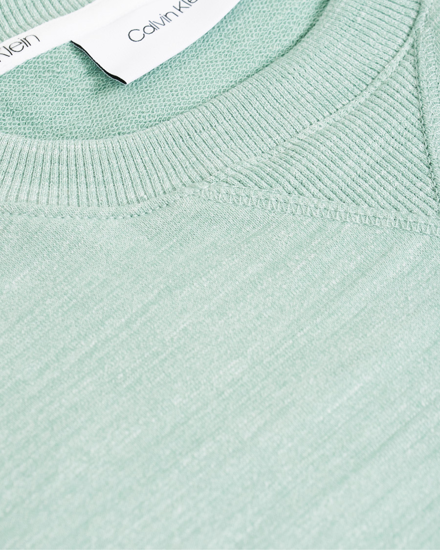 Herre | Trøjer | Calvin Klein | Mouline Chest Logo Crew Neck Sweatshirt Granite Green