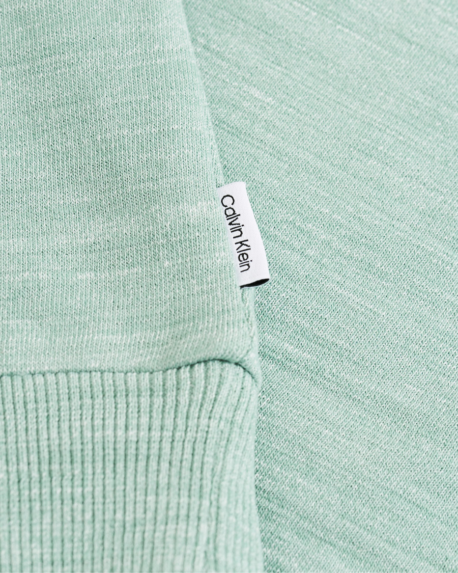 Herre | Trøjer | Calvin Klein | Mouline Chest Logo Crew Neck Sweatshirt Granite Green