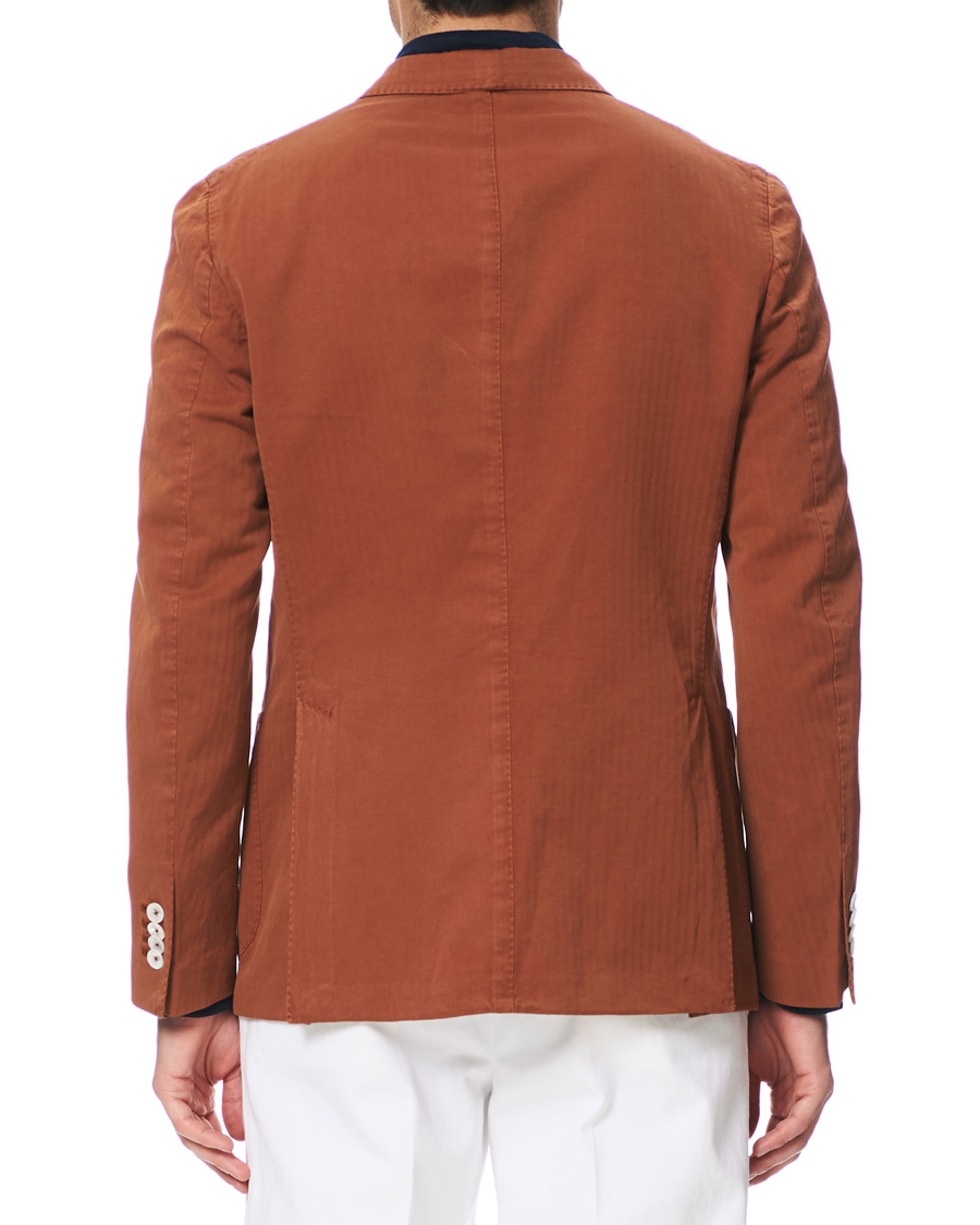 Herre | Blazere & jakker | The Gigi | Linen Herringbone Blazer Orange