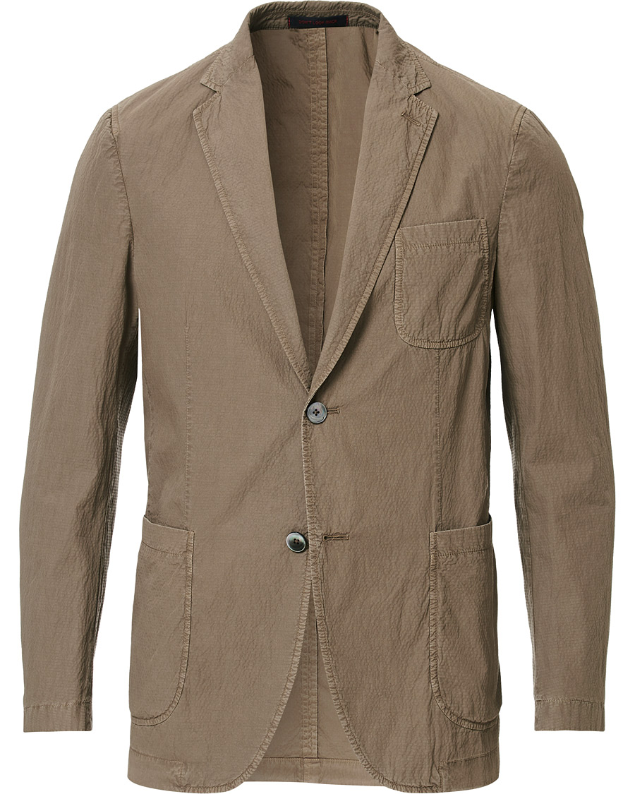 Herre | Blazere & jakker | The Gigi | Soft Seersucker Blazer Olive