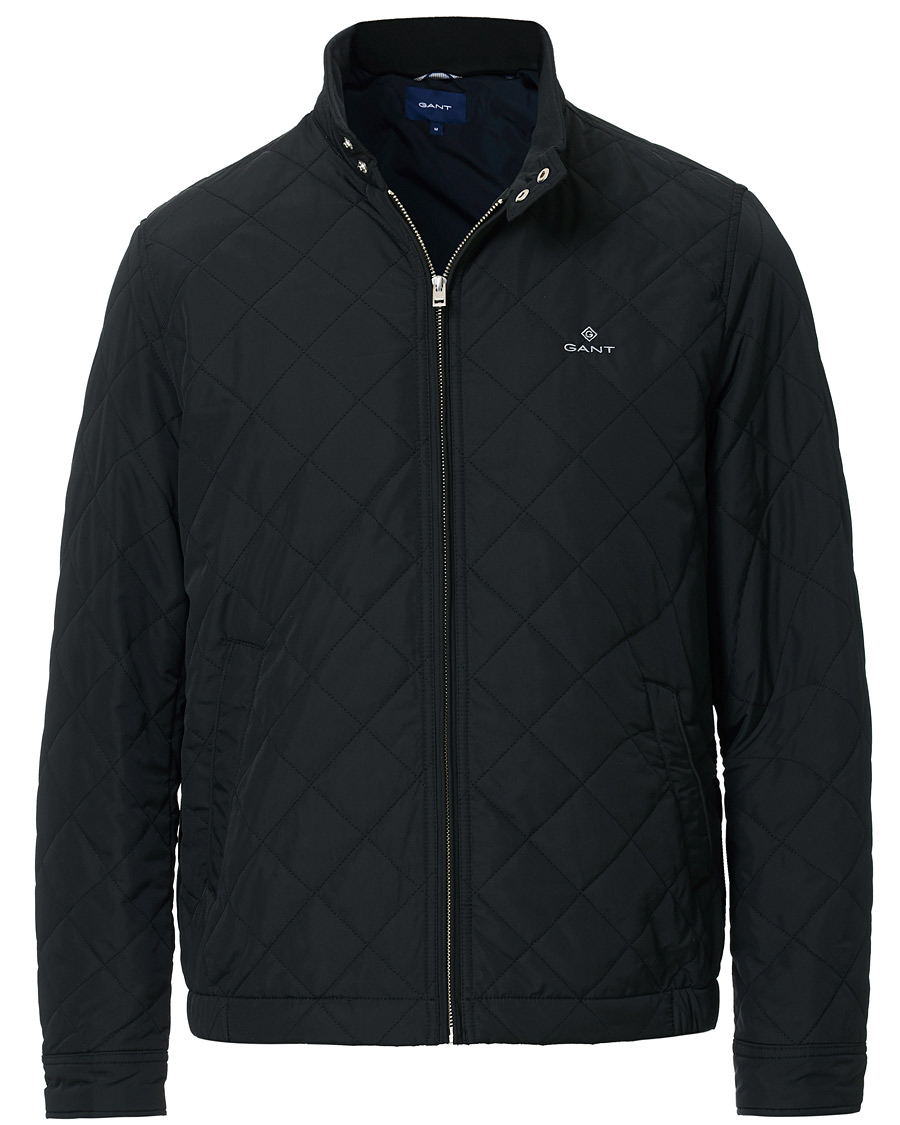 Herre | Jakker | GANT | The Quilted Windcheater Jacket Black