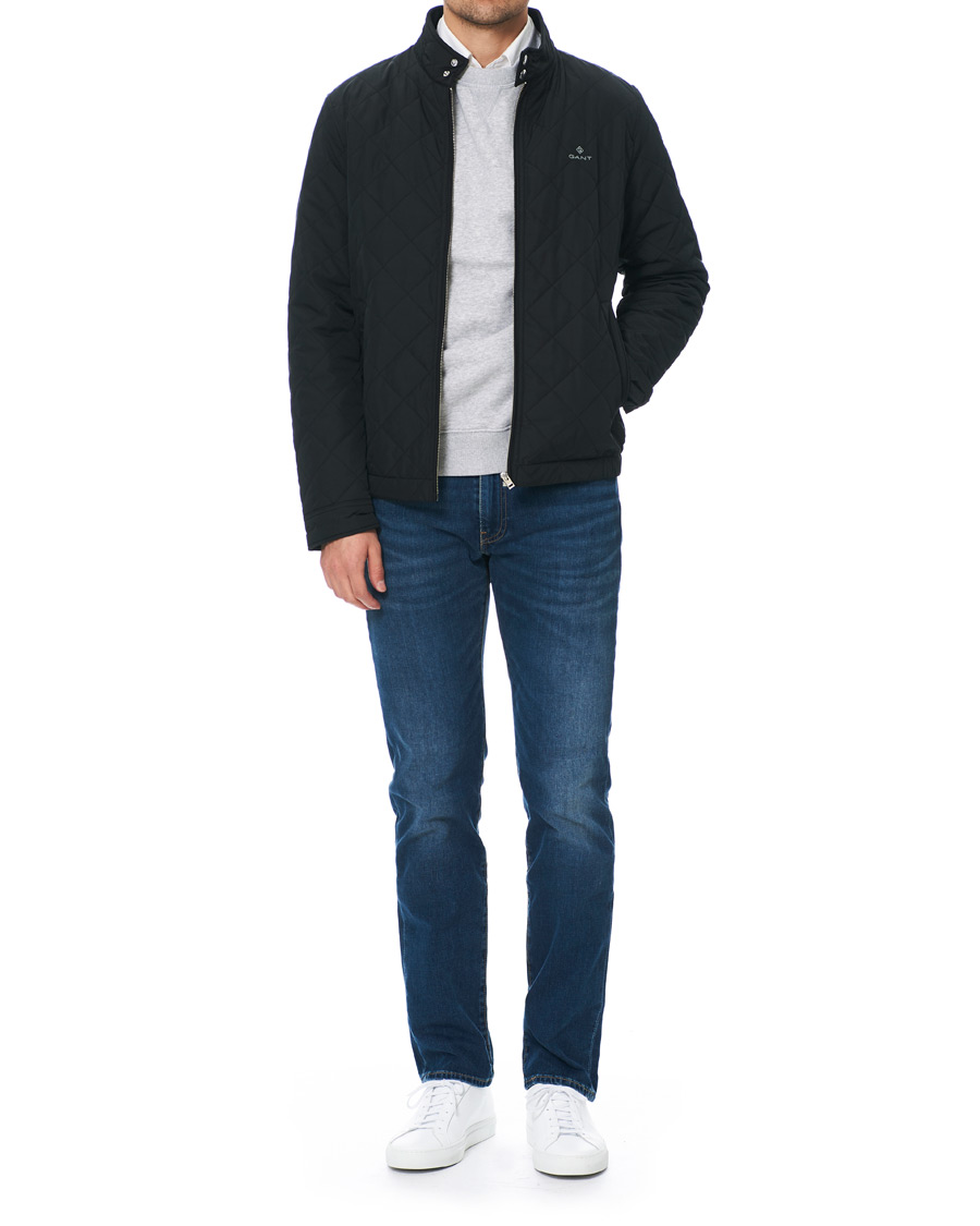 Herre | Jakker | GANT | The Quilted Windcheater Jacket Black
