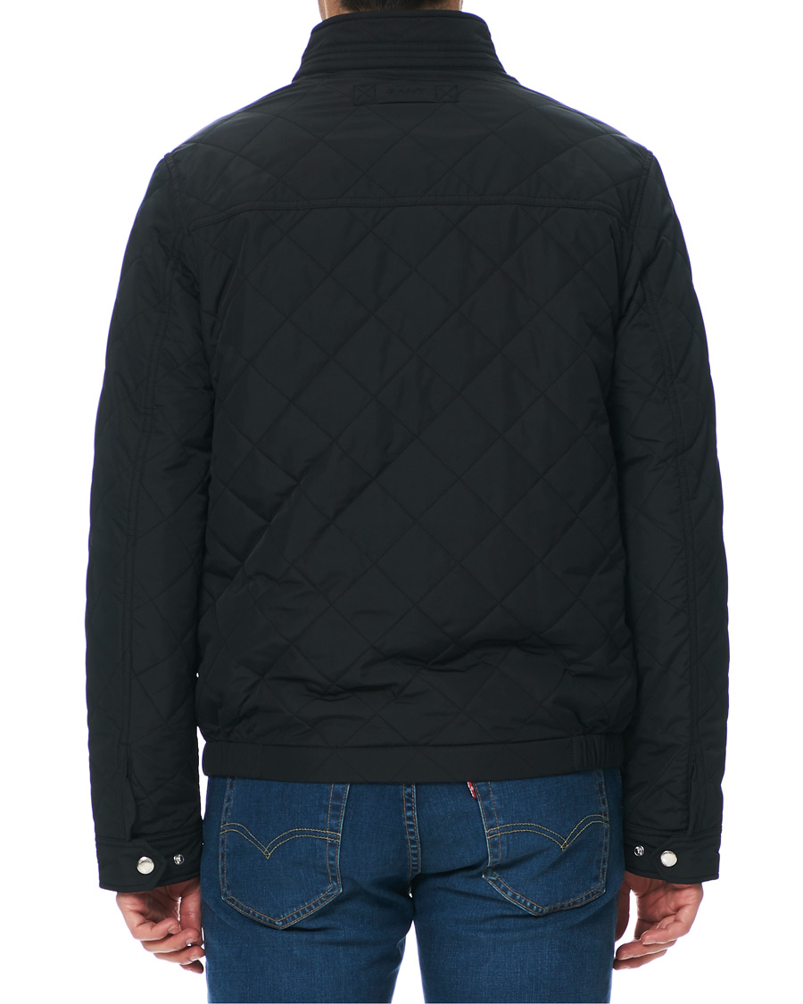 Herre | Jakker | GANT | The Quilted Windcheater Jacket Black