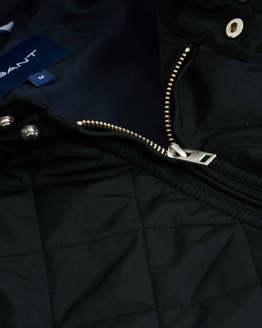 Herre | Jakker | GANT | The Quilted Windcheater Jacket Black