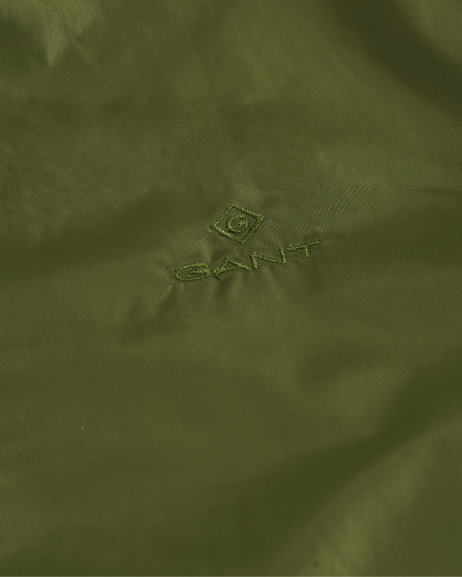 Herre | Jakker | GANT | Airy Nylon Bomber Four Leaf Green