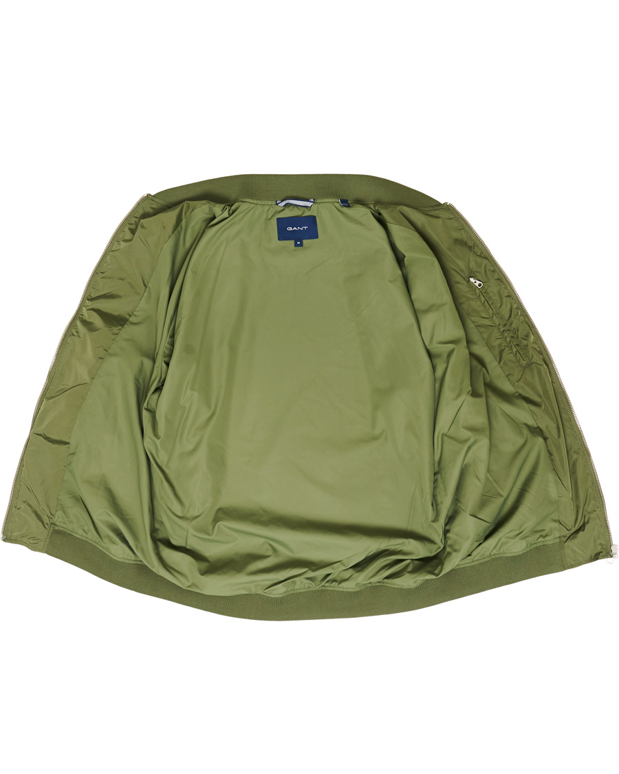Herre | Jakker | GANT | Airy Nylon Bomber Four Leaf Green