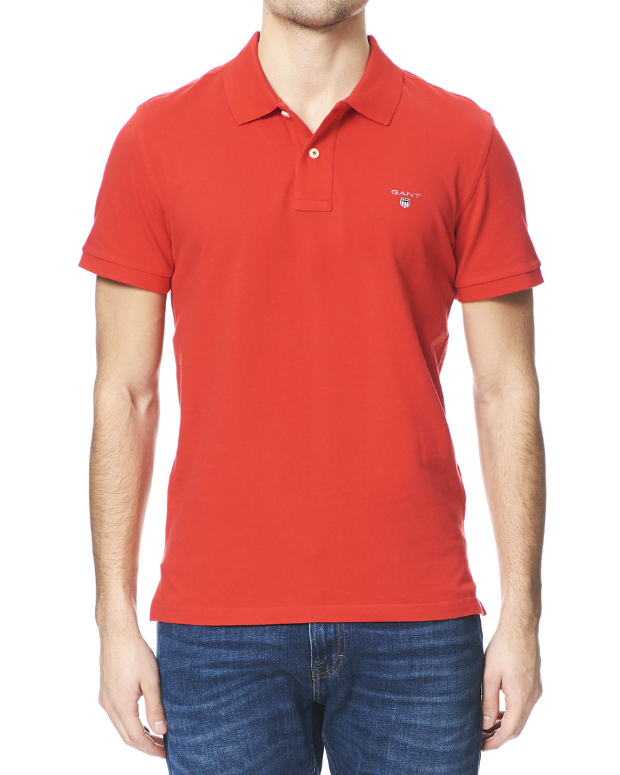 Herre | Polotrøjer | GANT | The Original Polo Bright Red