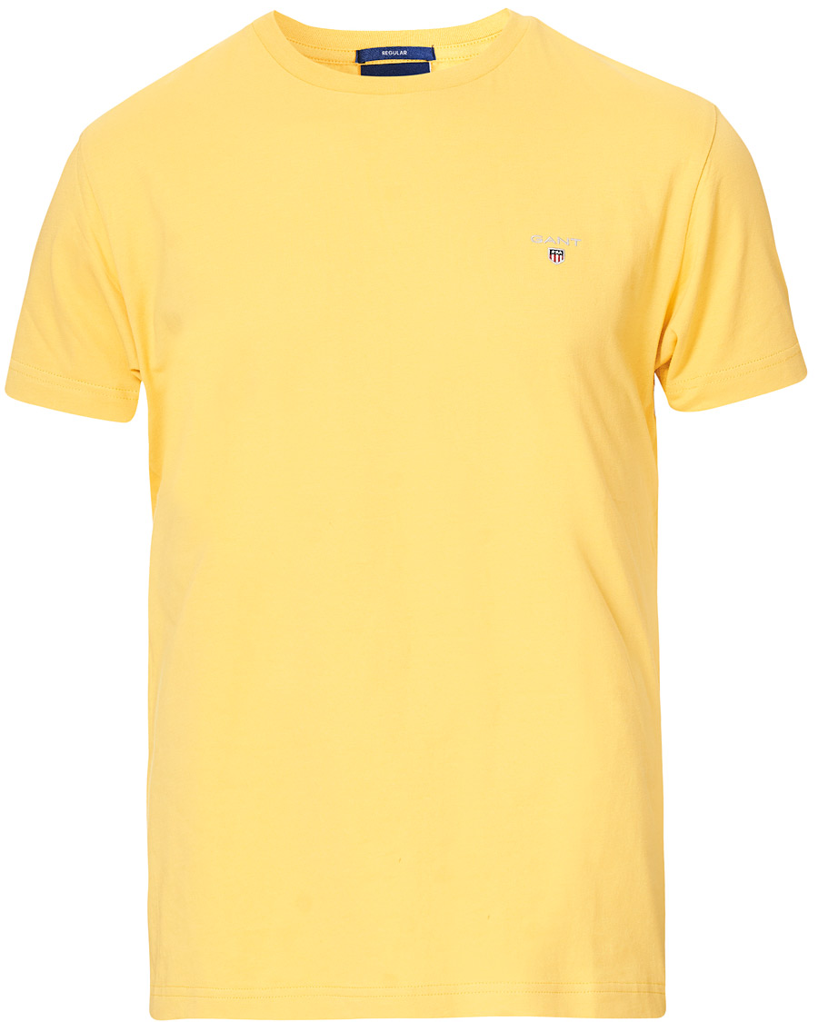 Herre | T-Shirts | GANT | The Original Tee Mimosa Yellow