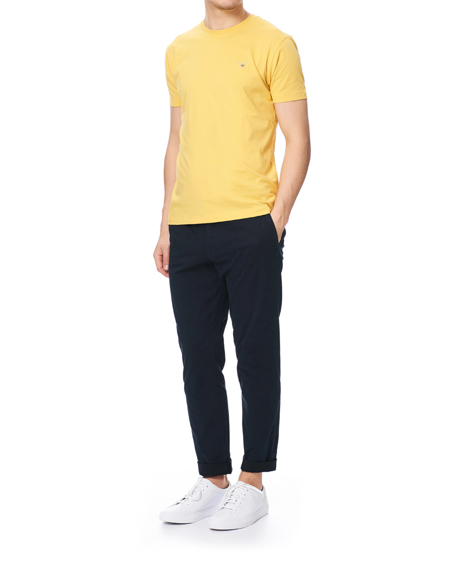 Herre | T-Shirts | GANT | The Original Tee Mimosa Yellow