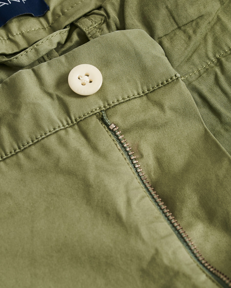 Herre | Shorts | GANT | Regular Sunbleached Shorts Oil Green